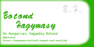 botond hagymasy business card