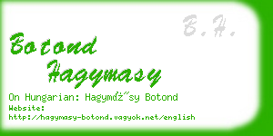 botond hagymasy business card